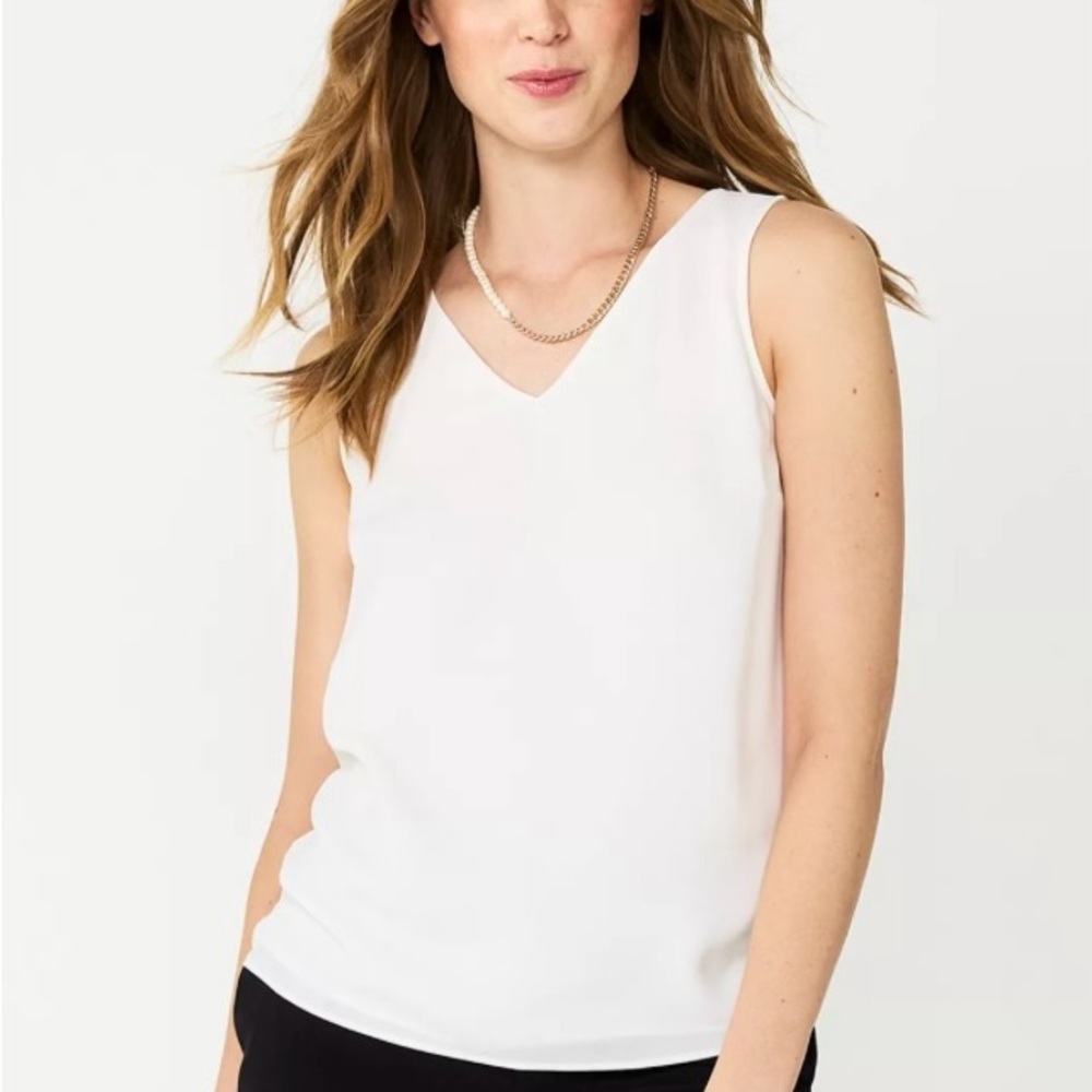 Nine West Classic White Tank Top
